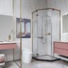 bathroom modern patterned colors