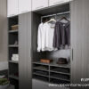 L-shape custom bedroom closet