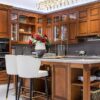 traditional natural wood kitchen cabinets