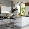 White Lacquer High Gloss Kitchen Cabinets