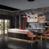 industrial light luxury custom kitchen cabinets