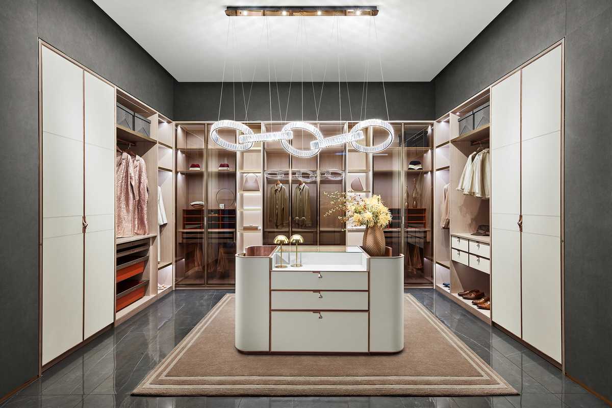 luxury walk in glass closets