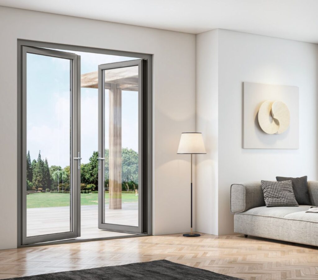 aluminum frame French door