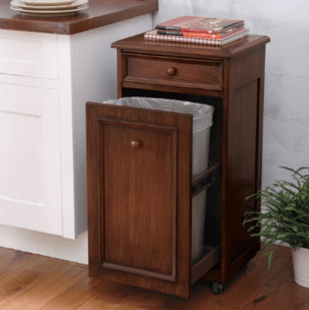 pull-out trash can cabinet