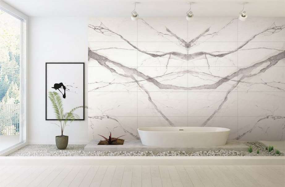 bookmatched marble